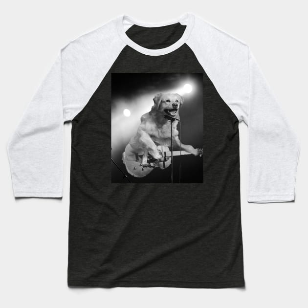 Golden Retriever Rocker Baseball T-Shirt by Random Galaxy